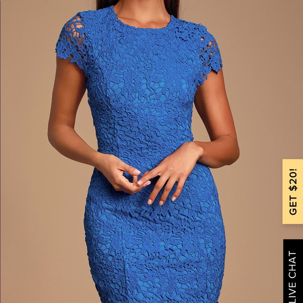 Sage green lace dress